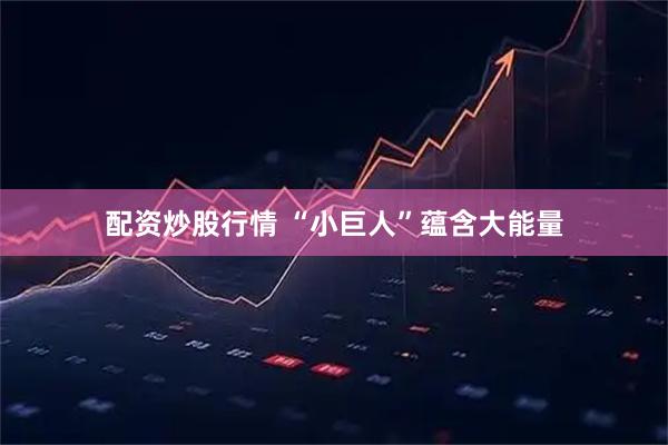 配资炒股行情 “小巨人”蕴含大能量